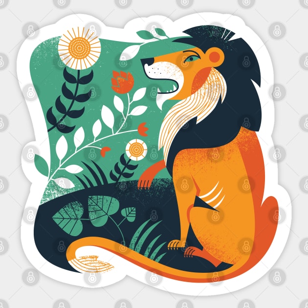 Roar! Sticker by Lucie Rice Illustration and Design, LLC